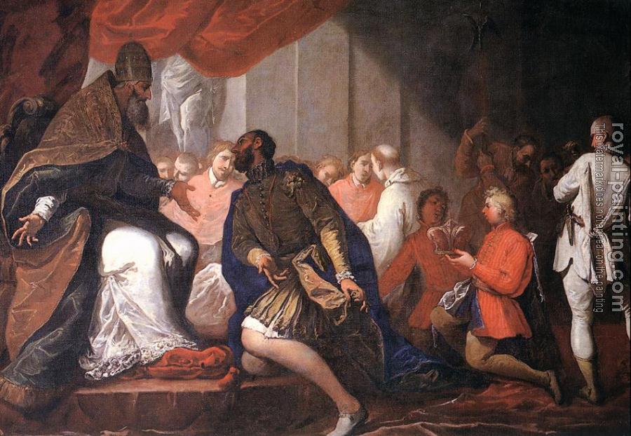 Sebastiano Ricci : Paul III Appointing His Son Pier Luigi to Duke of Piacenza